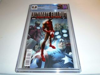 Ultimate Fallout 4 Cgc 9.  0 1st Miles Morales Spider - Verse Custom Label