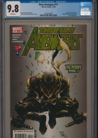 Marvel Comics Avengers 11 2005 Cgc 9.  8 White Pages 1st Appearance Ronin