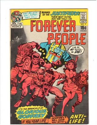 Forever People 3 - 11 8.  5/vf Comics Jack Kirby