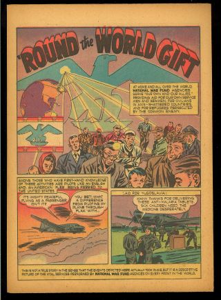 ‘round The World Gift Nn (version B) Rare Not In Guide Giveaway Comic 1940’s Vg