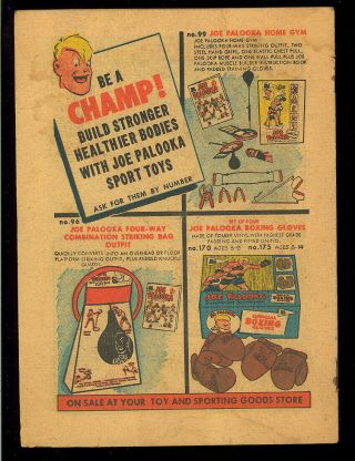 Joe Palooka Body Building Instruction Book nn Giveaway Comic 1958 VG 2