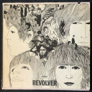 The Beatles Revolver Album Lp Capitol T 2576 Mono 1st Press 1966 - Ex,  /nm - Vinyl
