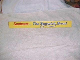 Vintage Sunbeam Bread Advertising Market Order Divider Bar.  Unusual Item