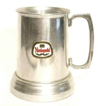 Rare Vintage Hudepohl 14k Beer Pewter Glass - Bottom Mug Stein Cincinnati Brew