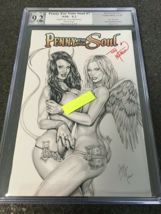 Penny For Your Soul 7 Pgx 9.  2 Signature Edition Comic Sketch Variant Hutchinson