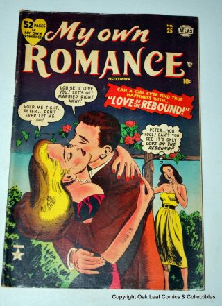 My Own Romance 25 Atlas Marvel Comic Book Vg 1952