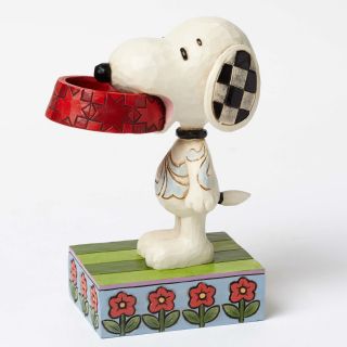 Peanuts By Jim Shore Snoopy Holding Dogdish