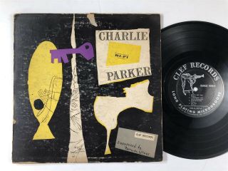 Charlie Parker S/t Clef Norman Granz Dg Mono Jazz 10 "