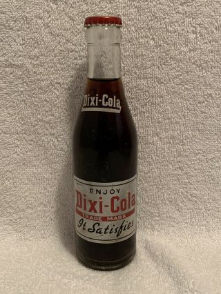 Full 7oz Dixi - Cola Acl Soda Bottle Hastings,  Pa