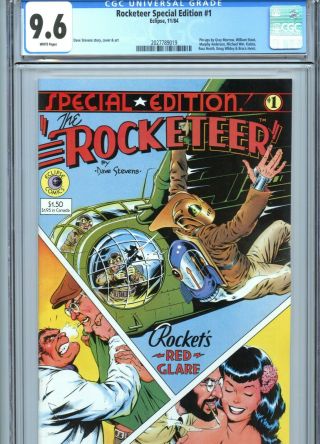 Rocketeer Special Edition 1 Cgc 9.  6 White Pages Dave Stevens Art Eclipse 1984