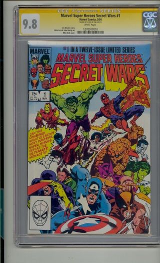 Marvel Heroes Secret Wars 1 Cgc 9.  8 Ss Signed Stan Lee White Pages 8