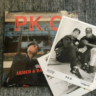 Pko - Armed And Dangerous - Og Us Vinyl Pressing & Two Rare Press Photos