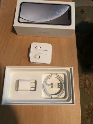 Box Only For Apple Iphone Xr 64gb White Empty Box W/ Accessories