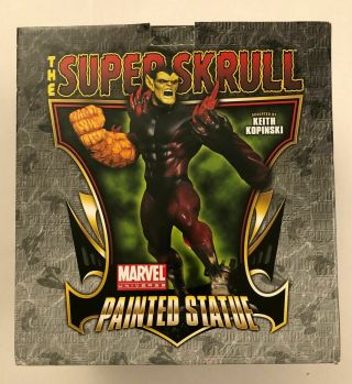 Rare Skrull Full Size Painted Statue By Bowen Designs Le Of 1000