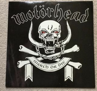 Motörhead March Or Die 12” Vinyl Lp 1992 First Press Nm / Vg,