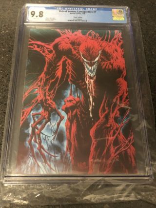 Web Of Venom: Carnage Born 1 Cgc 9.  8 Kyle Hotz " Virgin " Cover