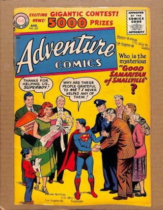 Adventure Comics 227 - Superman Superboy Justice League Of America Dc Comics