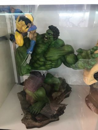 Sideshow Collectibles Hulk And Wolverine Maquette Limited Edition In Boxes