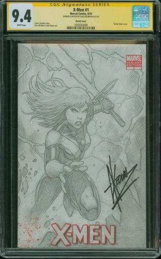 X - Men 1 Sketch Variant Dale Keown Art Cgc Ss Comic Magik Signature