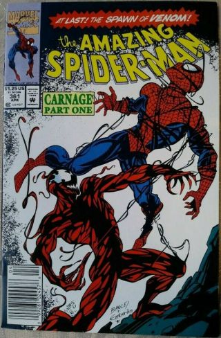 Marvel Spiderman 361 1st Appearance Of Carnage