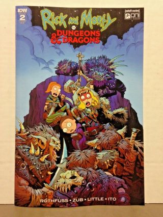 Rick And Morty Vs Dungeons & Dragons 2 (of 4,  2018) 1:20 Fowler Variant Oni Idw