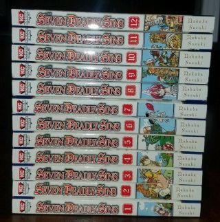 Seven Deadly Sins Manga Vol.  1 - 12 English Volumes Graphic Novel 12 Anime Books