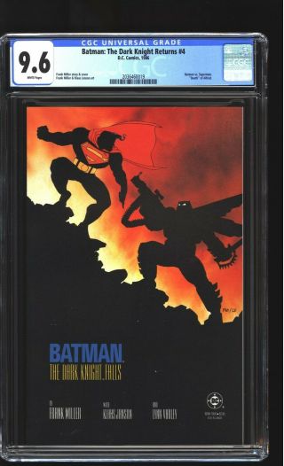 Batman: The Dark Knight Returns 4 Cgc 9.  6 Nm,  Batman Vs.  Superman Frank Miller
