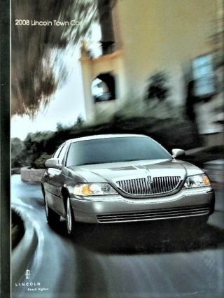 2008 Lincoln Town Car Large Deluxe 24 - Page Dealer Sales Brochure -