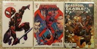 Spider - Man/deadpool 3,  Deadpool 3,  Deadpool & Cable Ss 1 Liefeld Variants Nm