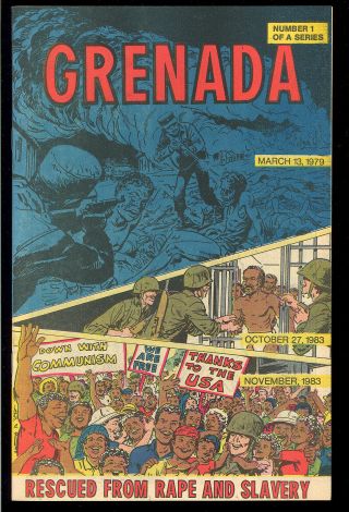 Grenada 1 Giveaway Comic Produced By Cia Invasion Comic 1983 Vf -