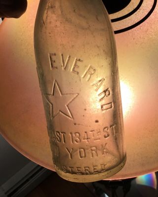 James Everard Brewing Co Beer Bottle NY Addressed 8 & 10 E 134th St Advertising 3