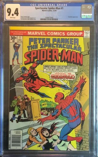 Spectacular Spider - Man 1 Cgc 9.  4 -