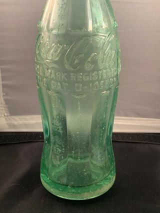 Vintage 1941 Coca Cola MIN 6 oz GREEN GLASS BOTTLE PAT D 105529 Washington DC 4