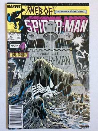 Web Of Spider - Man 32 Marvel Comics Kraven 