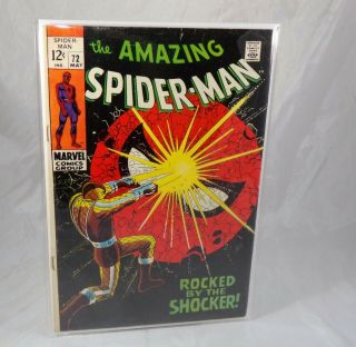 Marvel Comics 1969 Spider - Man 72 Comic Book Shocker 5.  5 To 6.  0