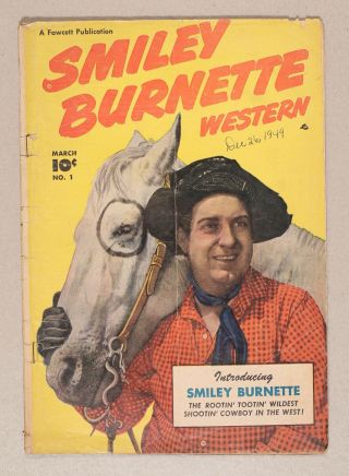 Smiley Burnette Western 1 1950 Gd - 1.  8