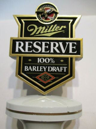 Vintage Miller Reserve 100 Barley Draft Beer Tap Handle