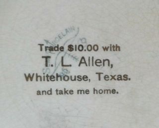 Shabby Chic Antique Store Promotion Advertising Whitehouse TX Texas T.  L.  Allen 2