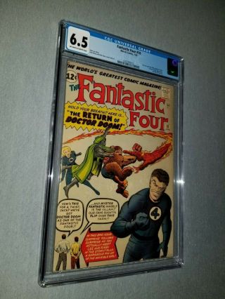 Fantastic Four 10 (marvel,  1963) - Cgc 6.  5 - Stan Lee And Jack Kirby Appearance