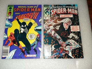 Spider - Man And Daredevil Team - Up 141,  Spectacular Spider - Man 90 (marvel 5/84)