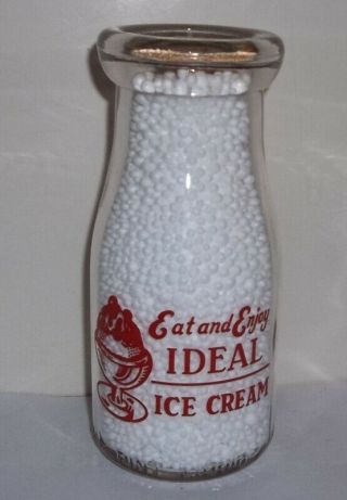Ideal Dairy Co.  Wooster OH.  Pyro Half Pint Eat and Enjoy Ideal Ice Cream 2