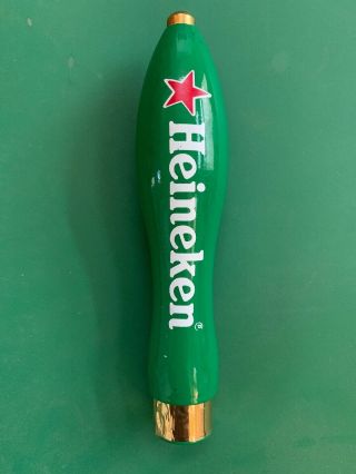Small Pub Style Heineken Beer Tap Handle Keg Kegerator Man Cave Green Gold Star