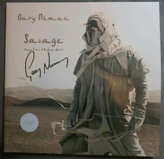 Gary Numan Savage Signed Gatefold Album