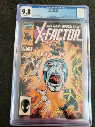 Marvel Comics X - Factor 6,  Cgc Graded 9.  8,  Apocalypse,  July 1986