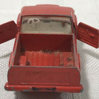 Lesney Matchbox Jeep Gladiator Pickup No 71 Red 1964 Vintage 4