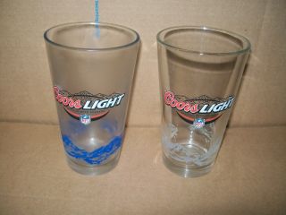 Set Of 2 Coors Light Nfl Pint Glasses / Color Changing Mountains