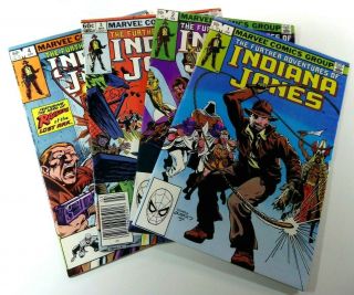 Marvel Comics Further Adventures Of Indiana Jones (1983) 1 2 3 4 Ships