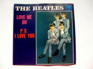Picture Sleeve Only - The Beatles - Love Me Do / P.  S.  I Love You Tollie -