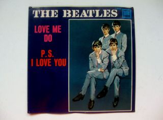 PICTURE SLEEVE ONLY - THE BEATLES - LOVE ME DO / P.  S.  I LOVE YOU TOLLIE - 2