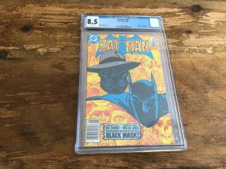 Batman 386 KEY ISSUE 1st APPEARANCE AND ORIGIN OF BLACK MASK CGC 8.  5 DC COMICS 6